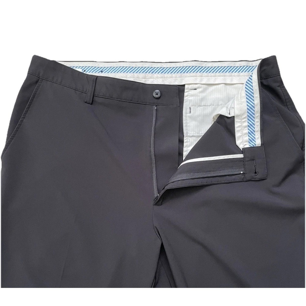 FootJoy Men Performance Golf Pants Black Flat Front 38x32 Stretch Slacks - Picture 4 of 16
